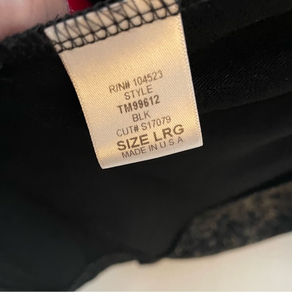 Softwear By Mark Singer Sparkly Stretchy Open Cardigan Sz L - Picture 5 of 8